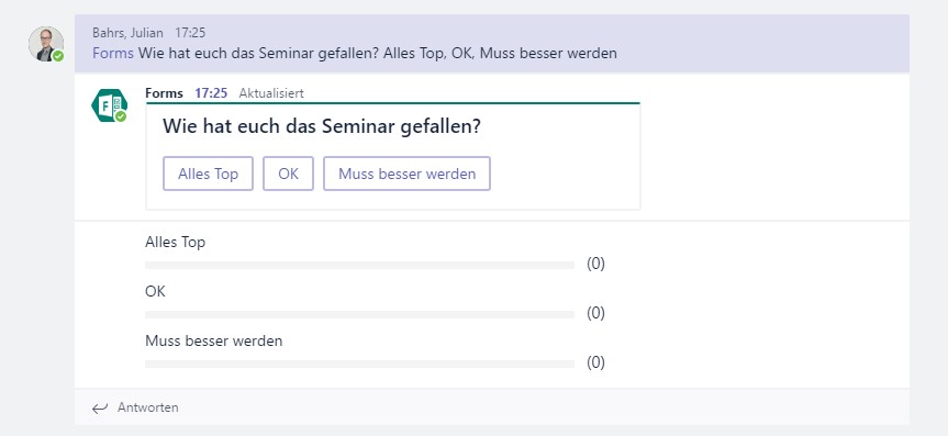 Fragen via ChatBots