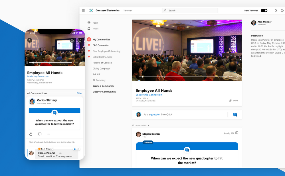 Live-Event in yammer