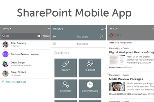 Beitragsbild SharePoint Mobile App