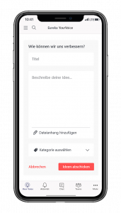 YourVoice_Mobile_Idee verfassen