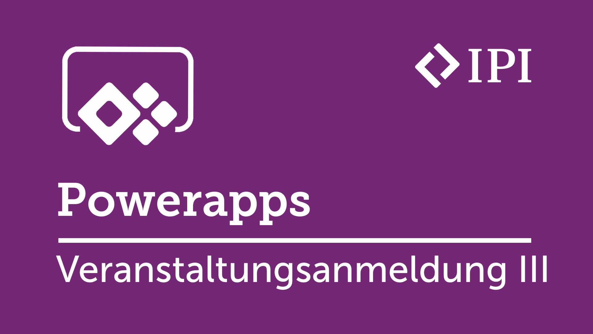 PowerApps Veranstaltungsanmeldung