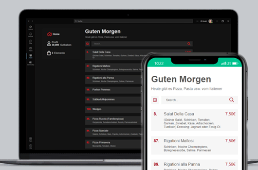 Kantinen-App-Vorschau