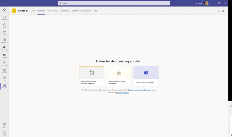 PowerBI_Teams_Erstellen