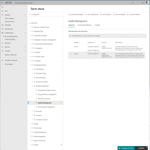 Term store_Sharepint_Metadaten
