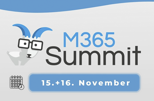 Treffen Sie uns auf der M365 Summit am 15. und 16. November!