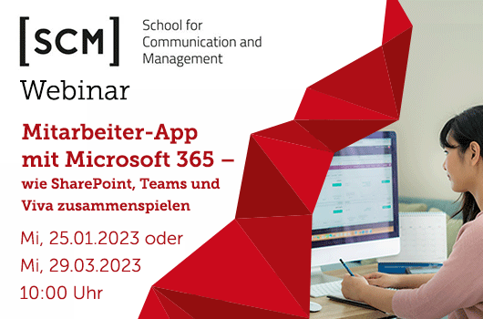 SCM Webinar: Mitarbeiter-App mit Microsoft Teams 2023