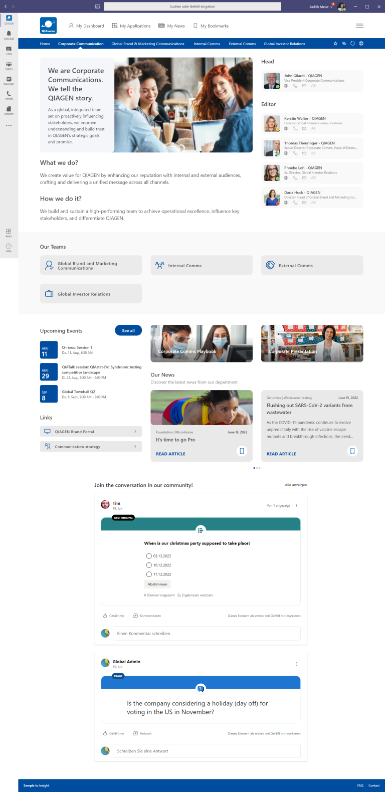 QIAverse - Corporate Communications