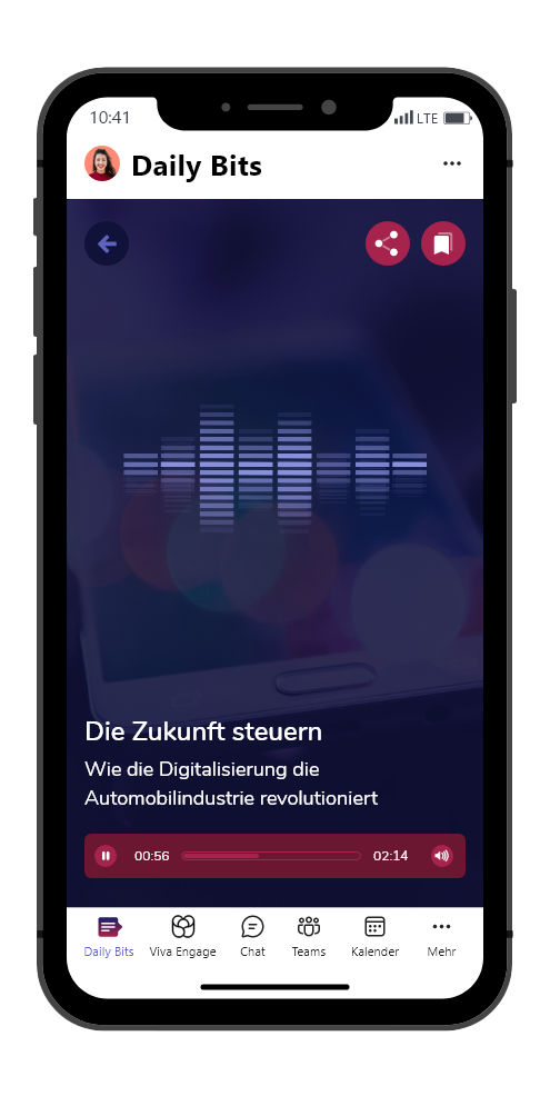 App für Mitarbeitende: Podcast