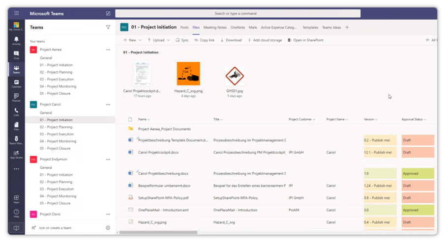 Dezentrales Dokumentenmanagement (DMS) in MS Teams