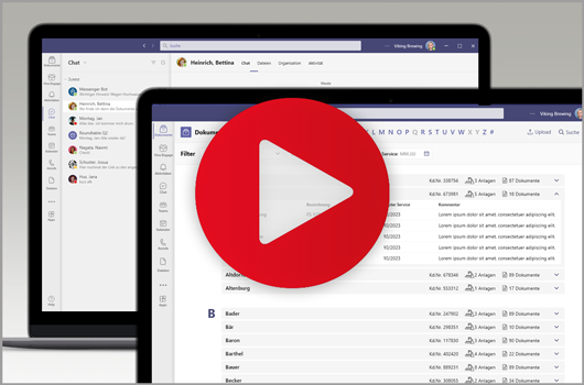 Video zu Dokumentenmanagement und Kundenakten in Microsoft Teams