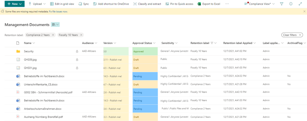 Dokumentenmanagement (DMS)_Microsoft Purview