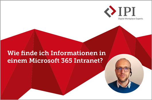 Informationen finden im M365-Intranet