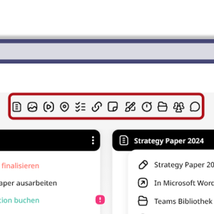 Knowledge-Board in Microsoft Teams - Speichern