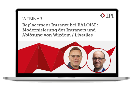 Im Webinar am 10. April von 10 – 11 Uhr gibt Markus Brombacher, Intranet Owner bei Baloise, exklusive Einblicke in die Ablösung von Wizdom/Livetiles, die strategischen Entscheidungen dahinter und die konkreten Learnings aus dem Projekt.