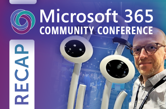 Dr. Julian Bahrs auf der Microsoft Community Conference in Las Vegas. 