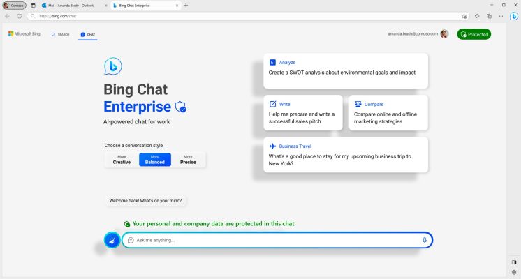 Microsoft Bing Chat Enterprise